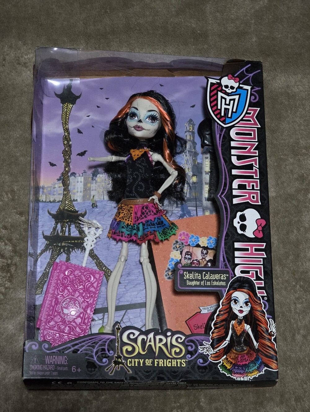 BNIB 2012 Mattel Monster High "Scaris City Of Frights" Skelita Calaveras Doll